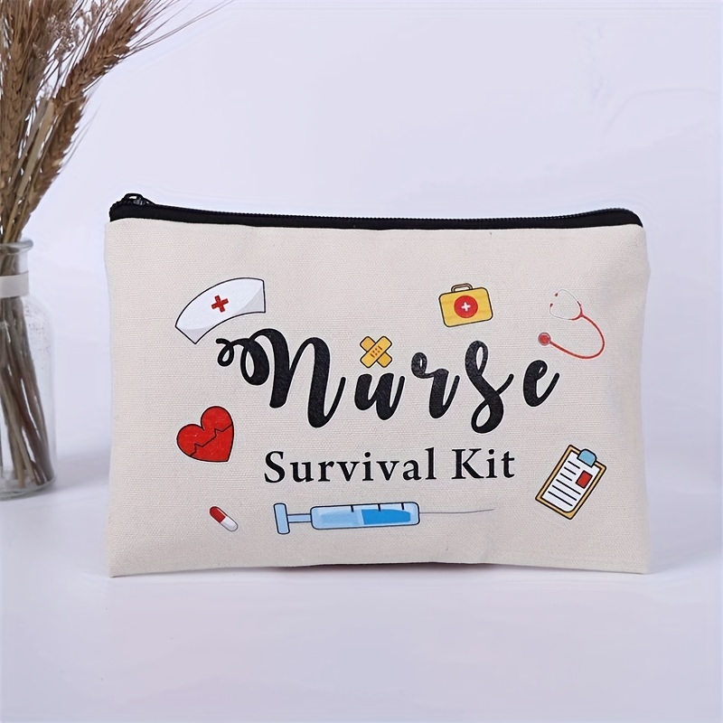 FEELMEM Nurse Gifts Nurse Survival Kit Cosmetic Bag Nurse Pencil Pouch Nurse Bag Nursing Gift Nurse Student Graduation Gift