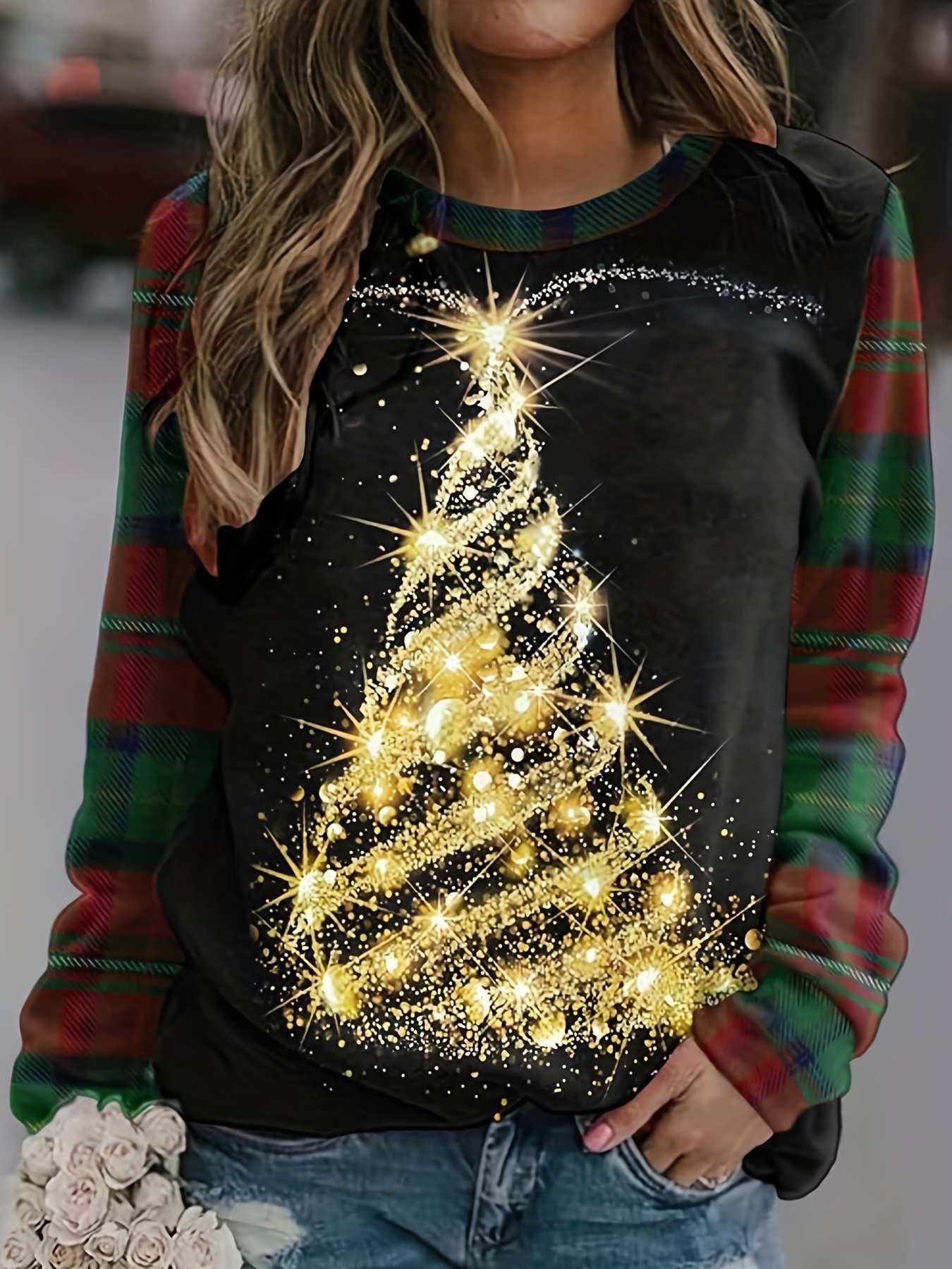 Plus Size Christmas Casual T shirt Women's Plus Snowman - Temu Canada