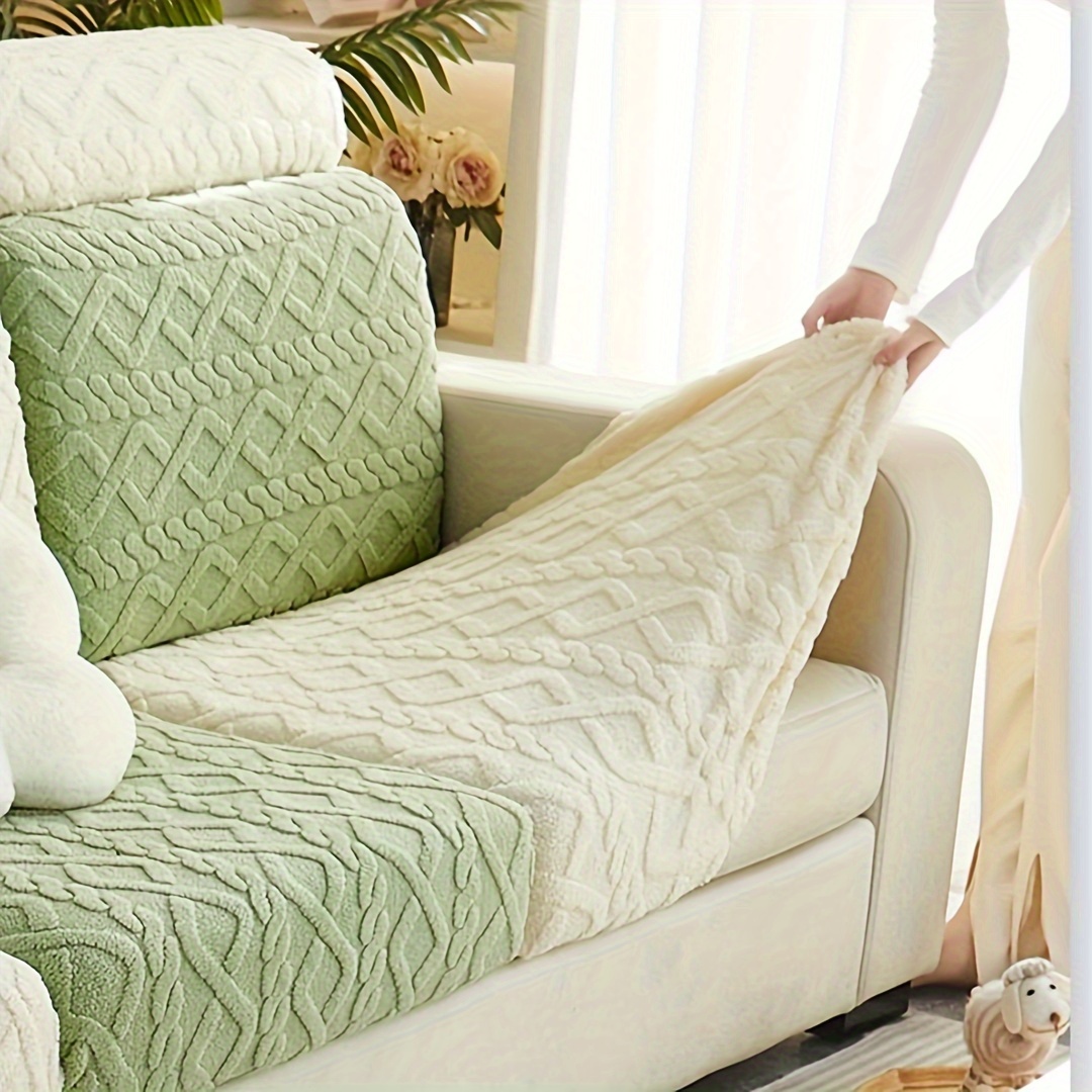 Non slip Sofa Cover For Cushion Couch Seamless Whole Piece - Temu