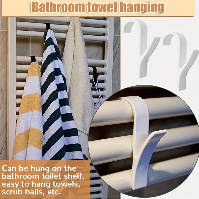 Hanger Heated Towel Radiator Rail Clothes Scarf Hooks - Temu