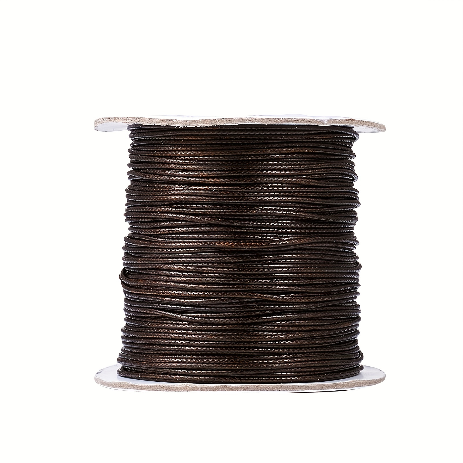 Cordón de cuero auténtico trenzado para pulsera, collar de cuerda de cuero  auténtico de 2mm, color negro, 10 m/lote
