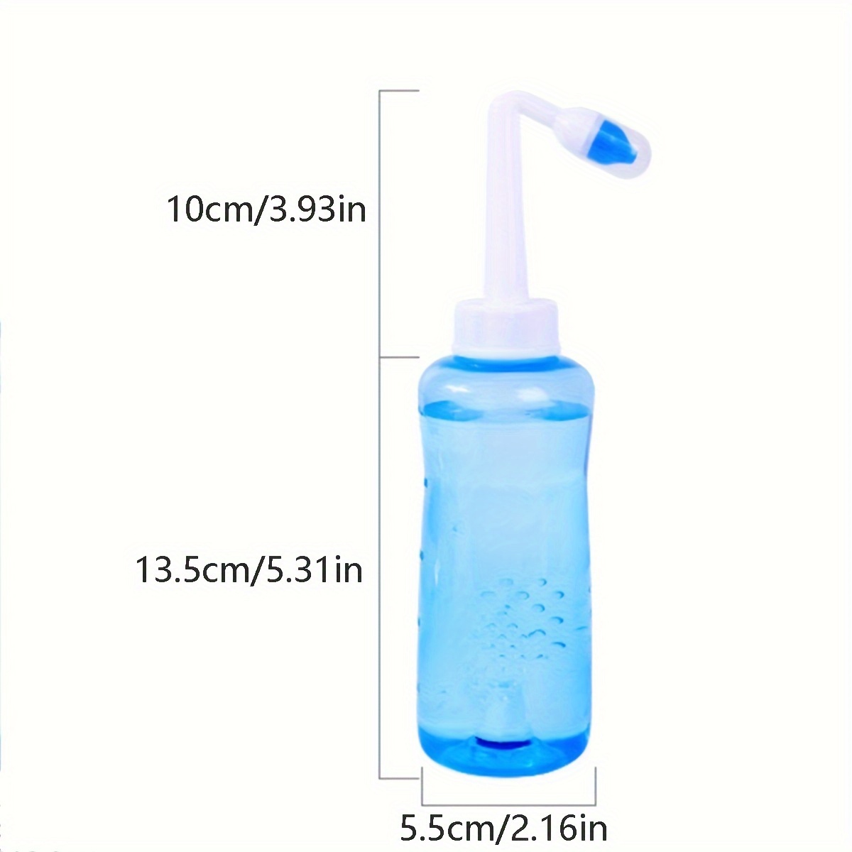 Botella de lavado nasal, botella de enjuague sinusal, limpiador de lavado  de nariz de 10.1 fl oz, dispositivo de lavado nasal, riego nasal, cuidado  de