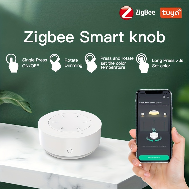 MOES Tuya ZigBee Wireless 12 Scene Smart Switch Push Button APP