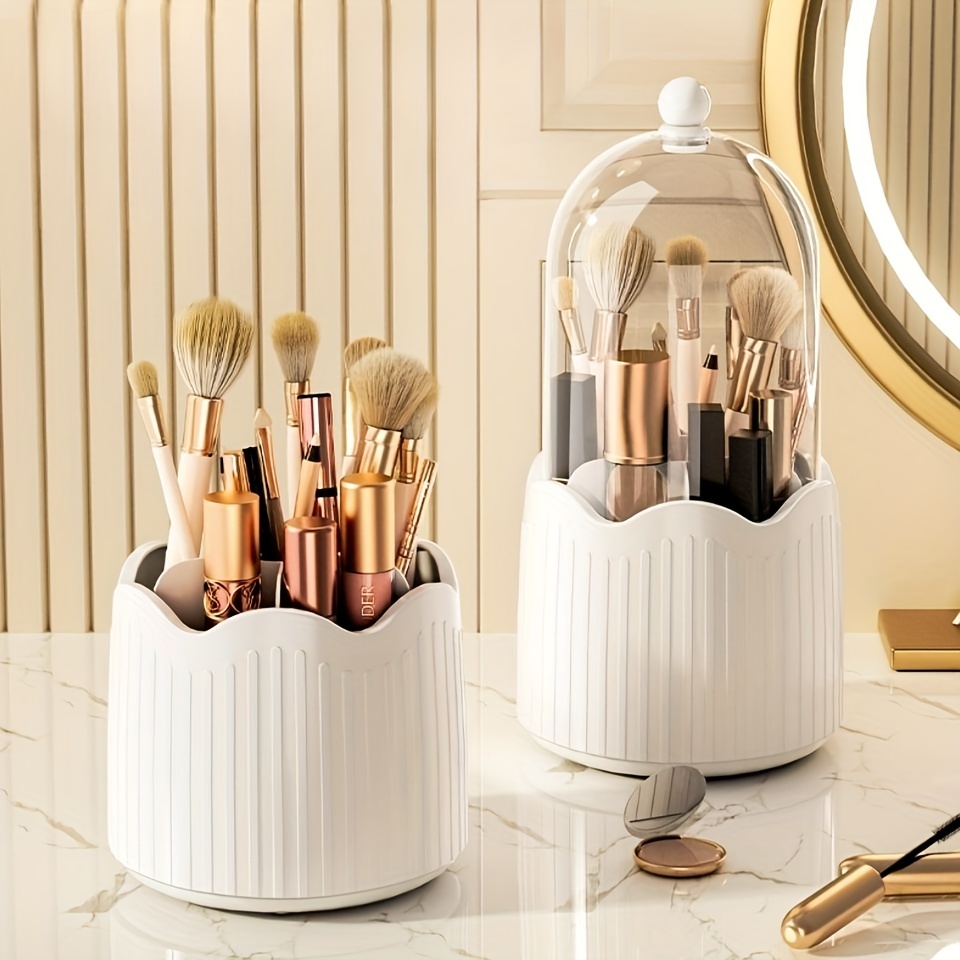 Makeup Brush Holder 1 Slot Golden Metal Cosmetics Brushes - Temu