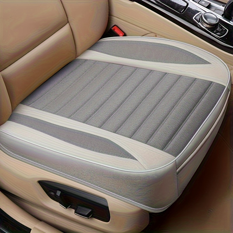 

Flax 4 Seasons Universal Car Front Seat Cushion Non-slip Easily Install For Four-door Cars, Suvs