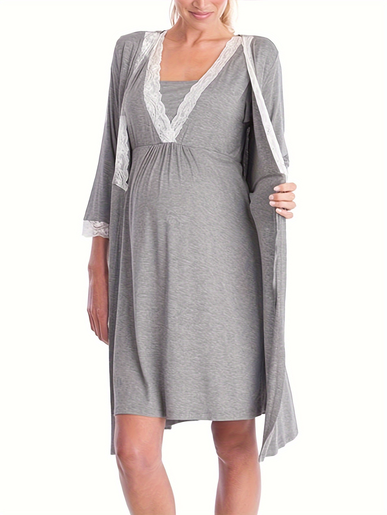Vêtements De Maternité En Dentelle Pyjama Multifonctionnel - Temu