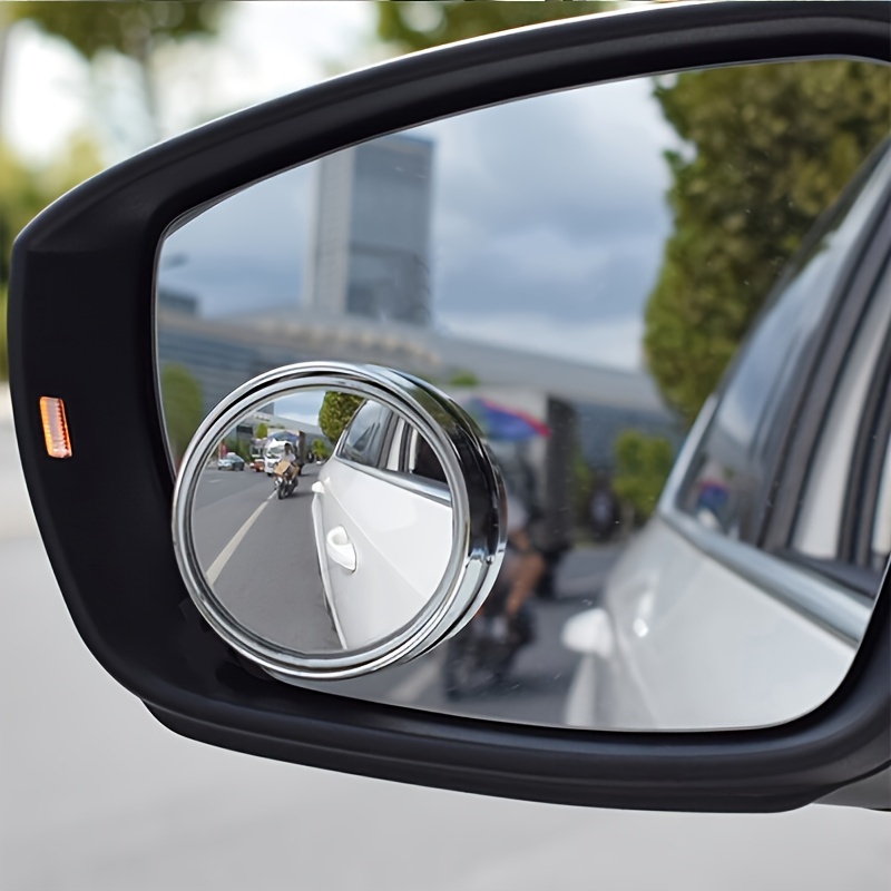 Small Round Mirror High definition Glass Car mounted - Temu
