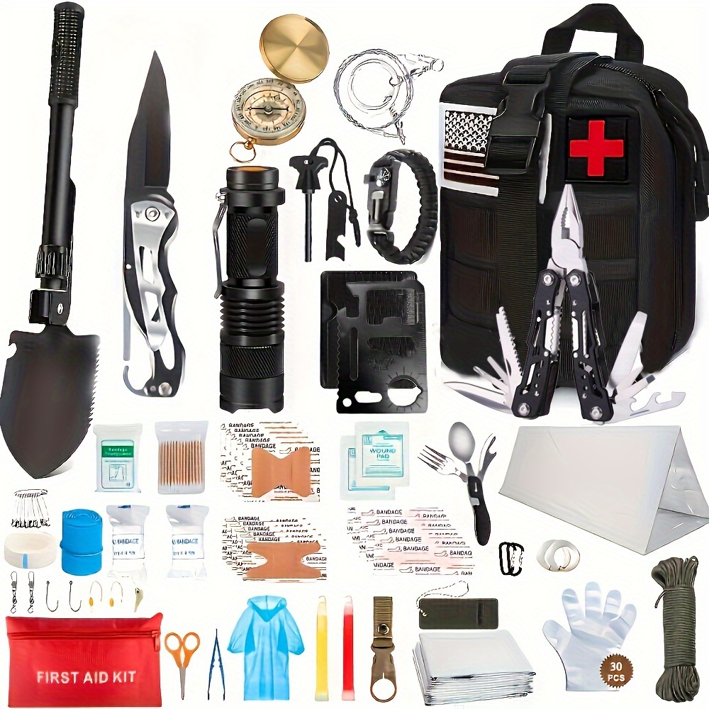 Emergency Survival Kit First Aid Kit Professional Survival - Temu