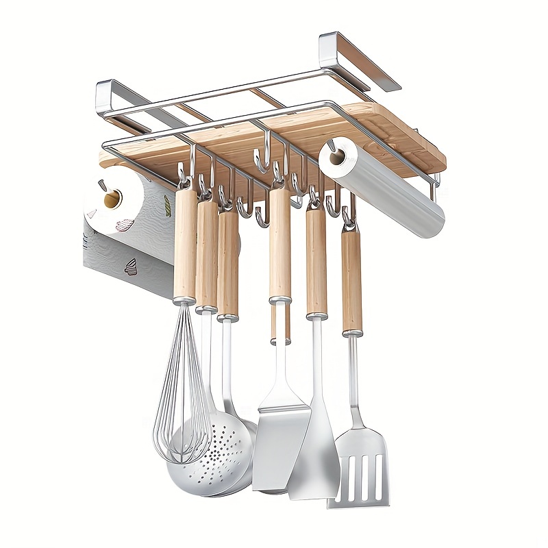 Kitchen Rack Spoon Board Storage Hook Removable - Temu