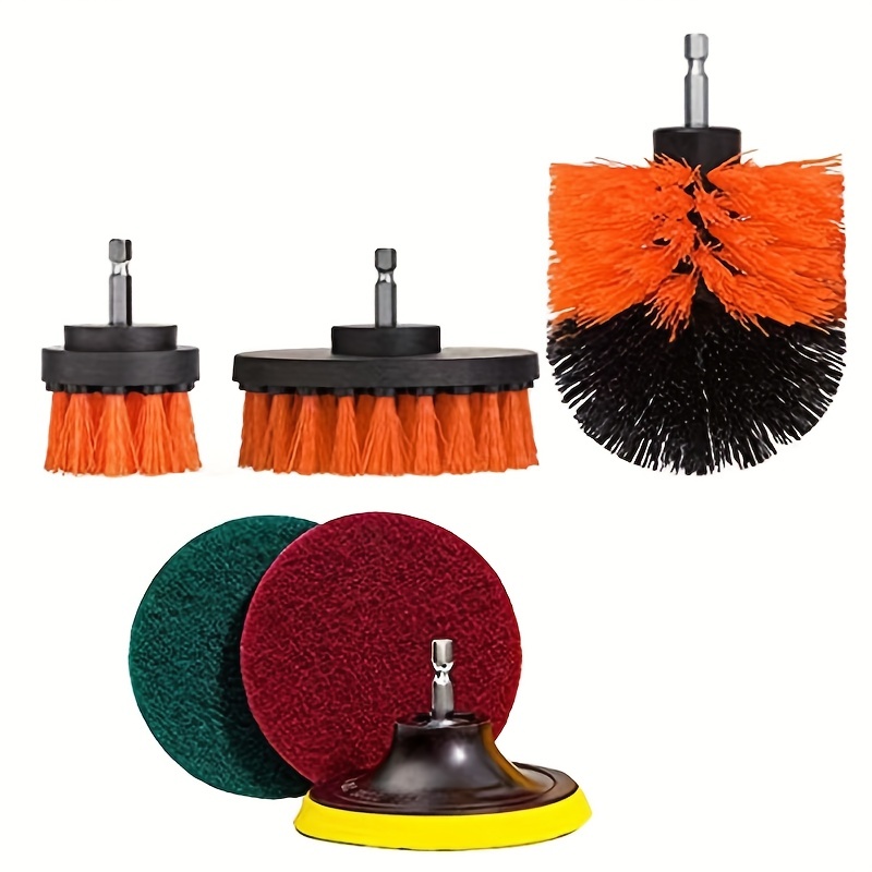 Drill Brush Attachment Set Power Cleaning Scrub Brush And - Temu