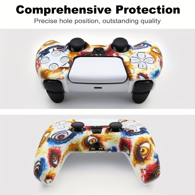 Hama Controller-Hülle Silikon Zubehör Set für PS5 Controller, Playstation 5  (Schutzhülle mit Thumbstick-Kappen, Trigger-Aufsätzen