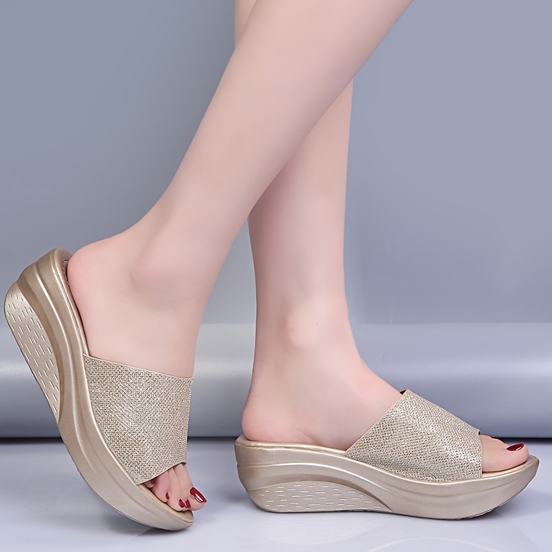 womens wedge heeled sandals casual open toe platform sandals comfortable summer shoes details 6