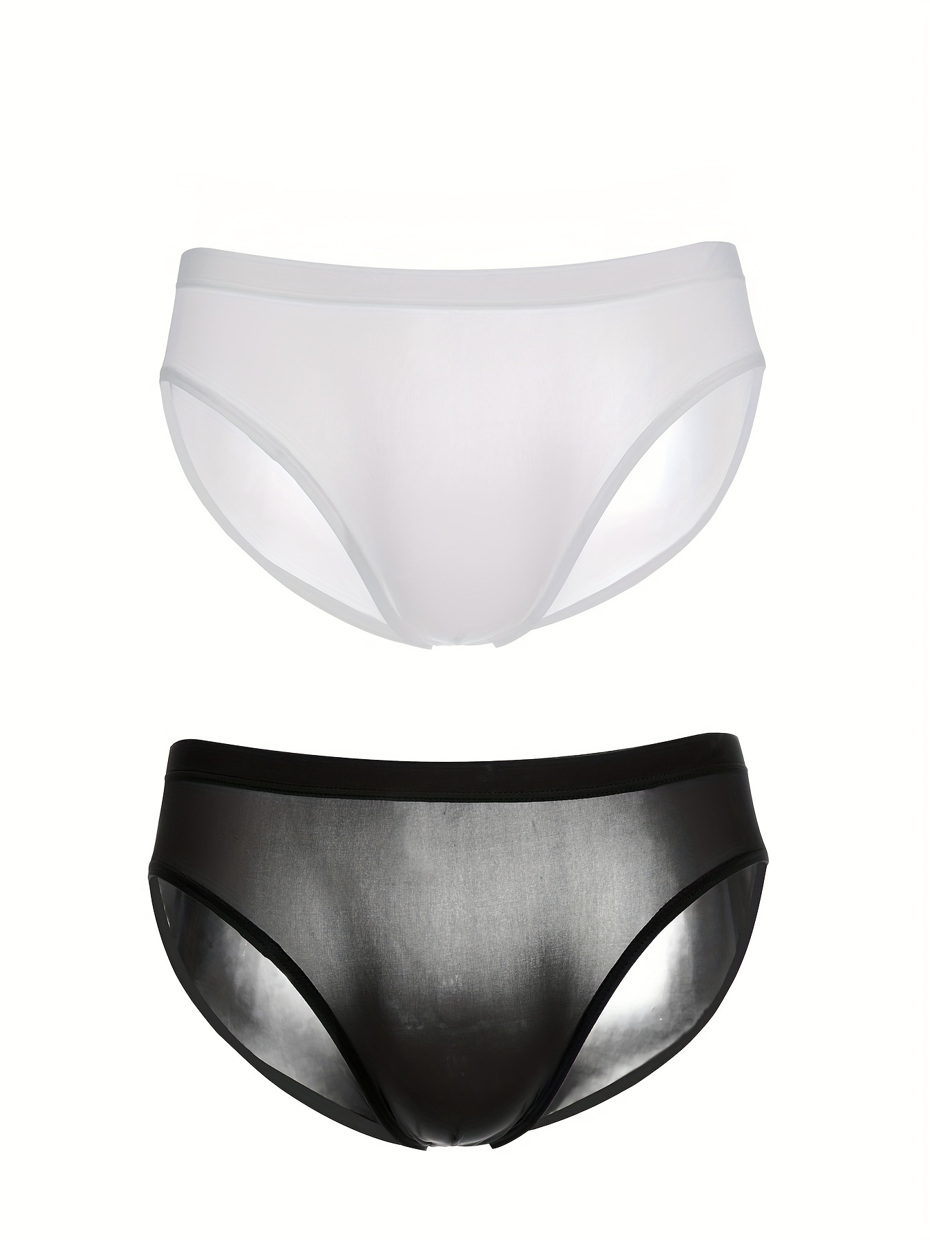 1pc Sexy Ice Silk Panties Women Girl Underwear Transparent Briefs