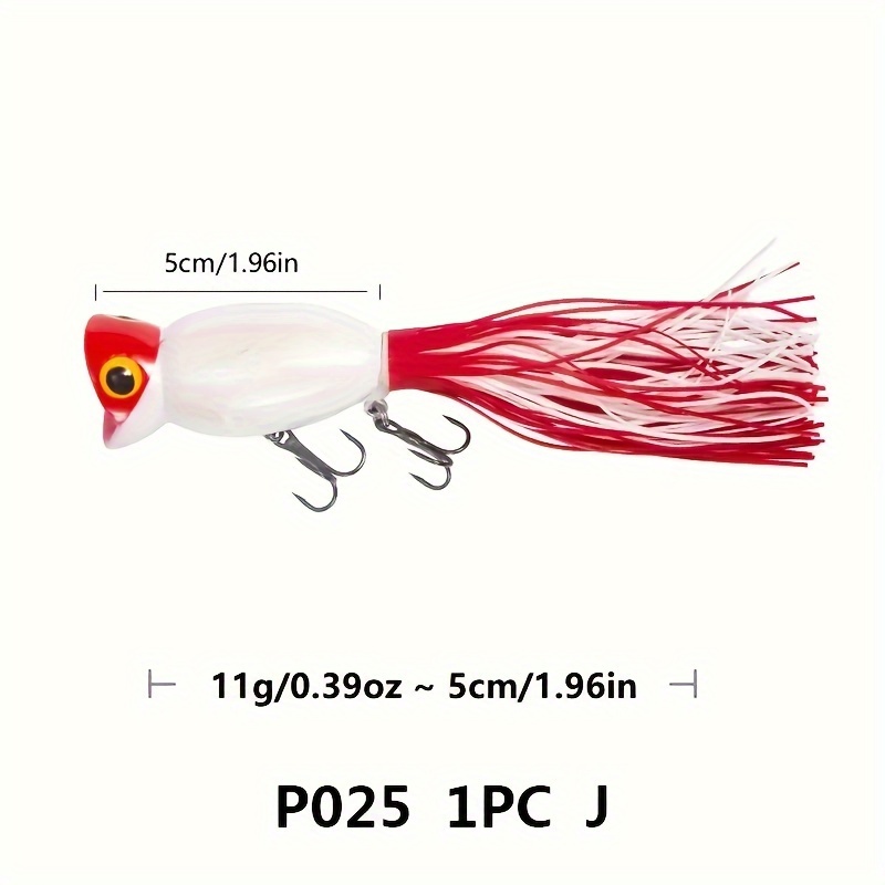 1pc 0.39oz/1.97inch Popper Fishing Lure, Trolling Bait For Freshwater And  Saltwater, Realistic Design - Temu