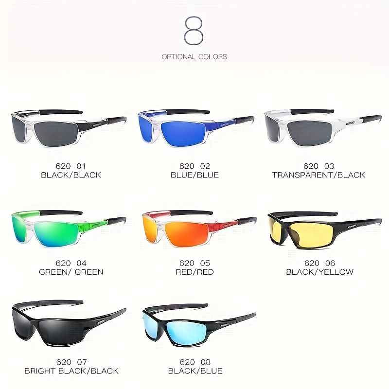 Gafas de sol deportivas polarizadas para hombre y mujer, lentes
