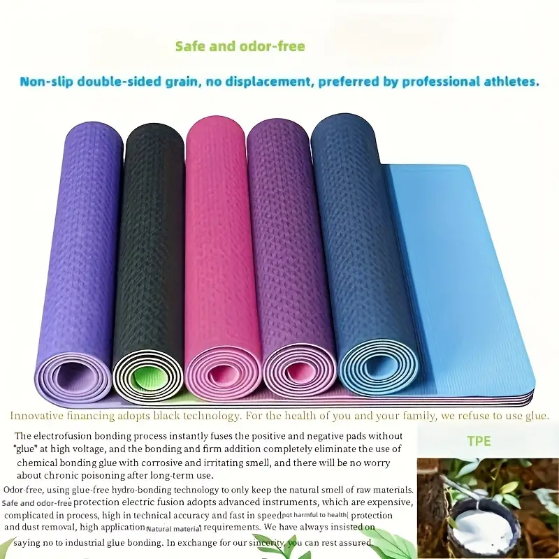 Tpe Environmental Protection Odor free Natural Rubber Yoga - Temu