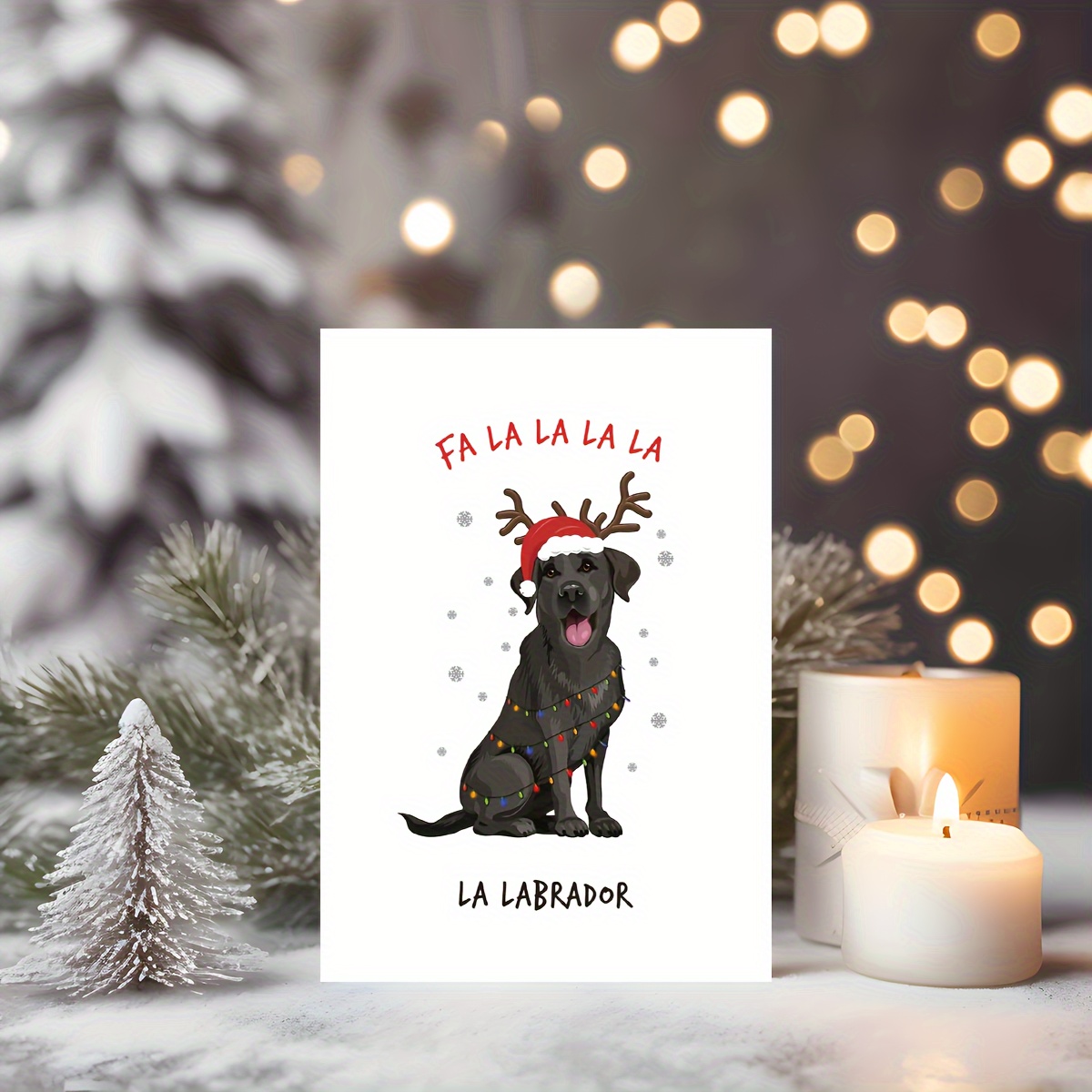 Labrador Christmas Card Funny Dog Christmas Gifts For Men - Temu