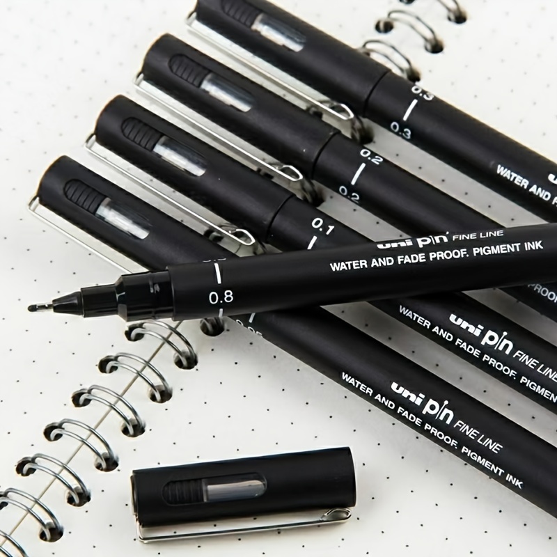 6 Different Tip Sizes Drawing Pens Single Needle - Temu