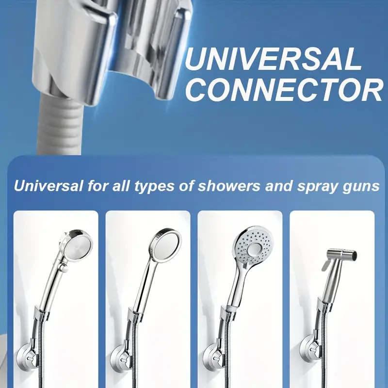 Strong Adhesive And Waterproof Shower Head Holder, Adjustable