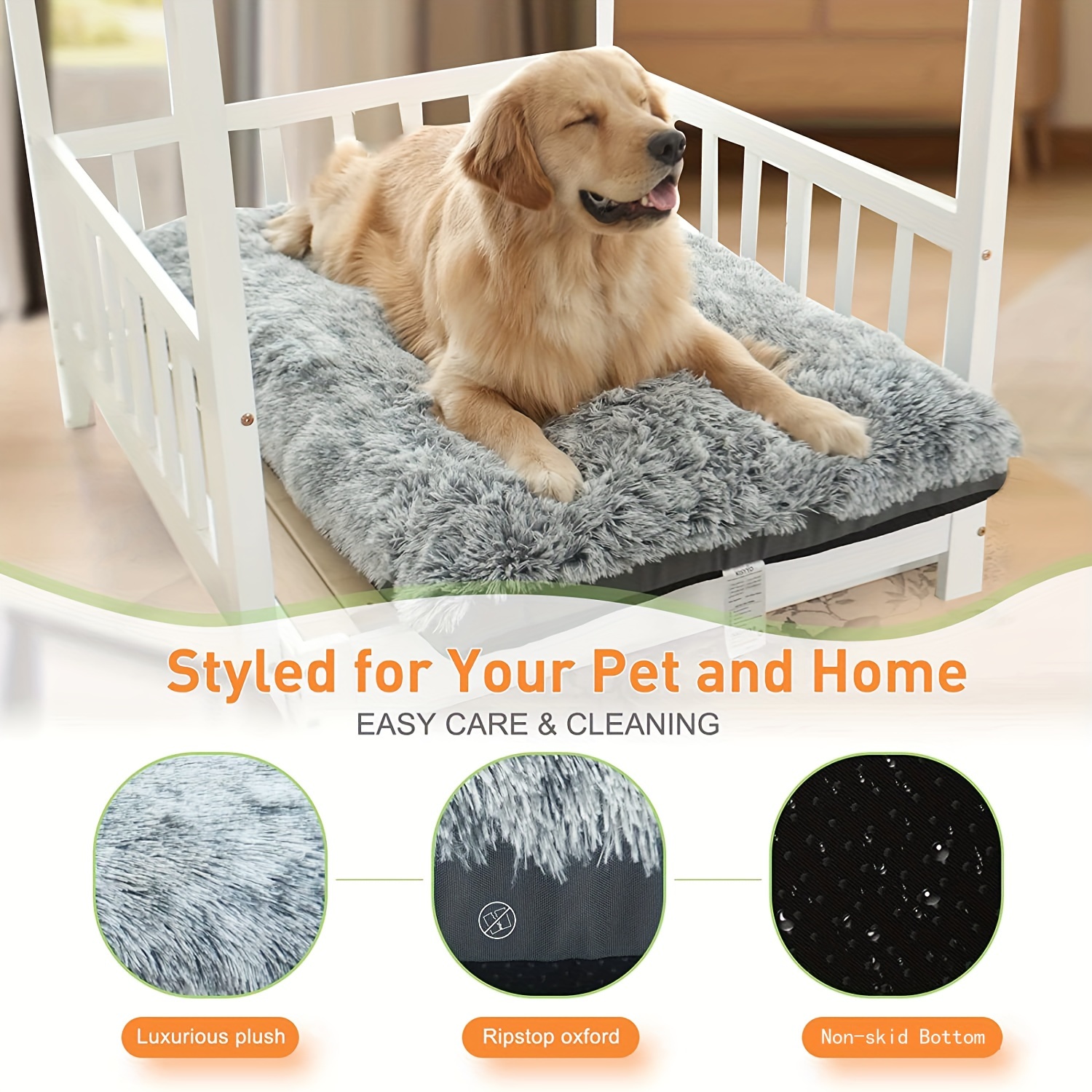 Grey washable dog clearance bed