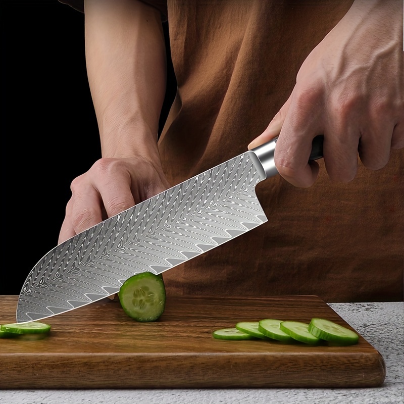 Professional Damascus Steel Chef Knife - High-quality Kitchen Knives For  Effortless Cutting And Slicing - Temu
