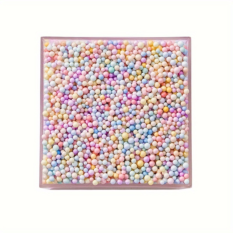 Particle multicolor foam beads slime supplies Decorative Foam
