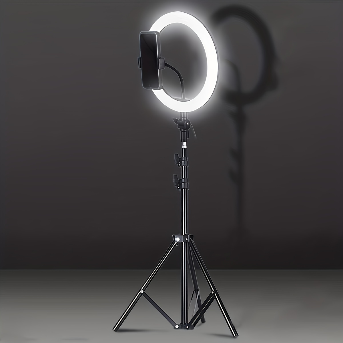 Anillo de luz LED para selfie de 10 pulgadas con soporte de trípode y  soporte para teléfono celular para Tiktok, transmisión en vivo, maquillaje