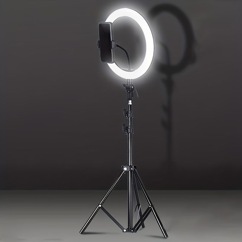 Selfie Fill Light, With Tripod Stand Light, Mobile Circular Lamp Light For Video Shooting Photo Makeup Meeting Group Selfie Live Streaming - Temu