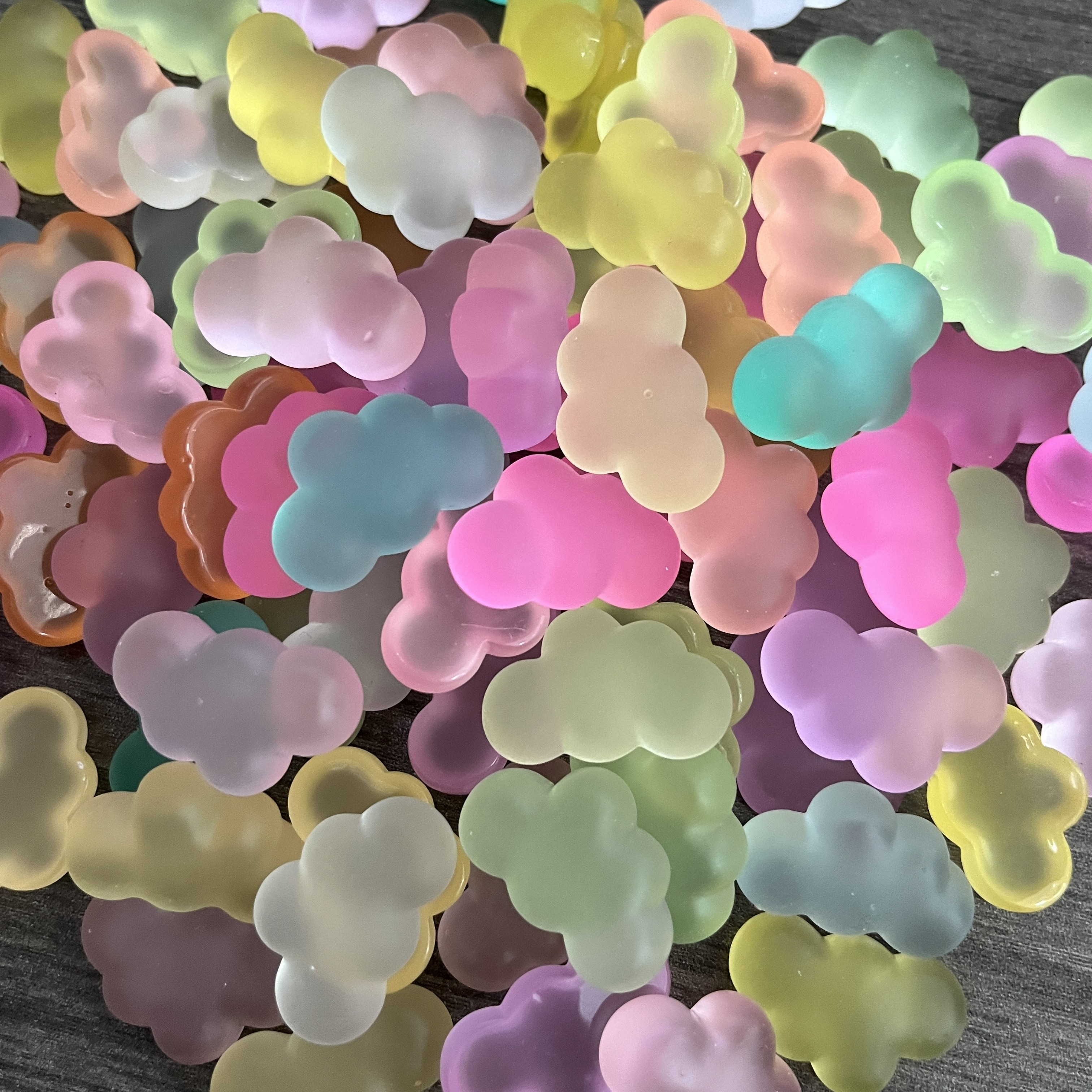 10Pcs Mini Simulation Kawaii Colorful Clouds DIY Accessories