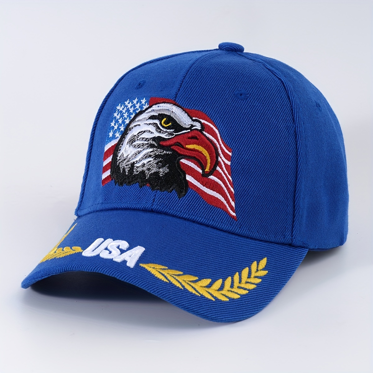 American Flag Eagle Baseball Baseball Hat, Dad Hats Embroidered Unisex Patriotic Dad Hat Lightweight Adjustable Sports Sun Hats For Women & Men