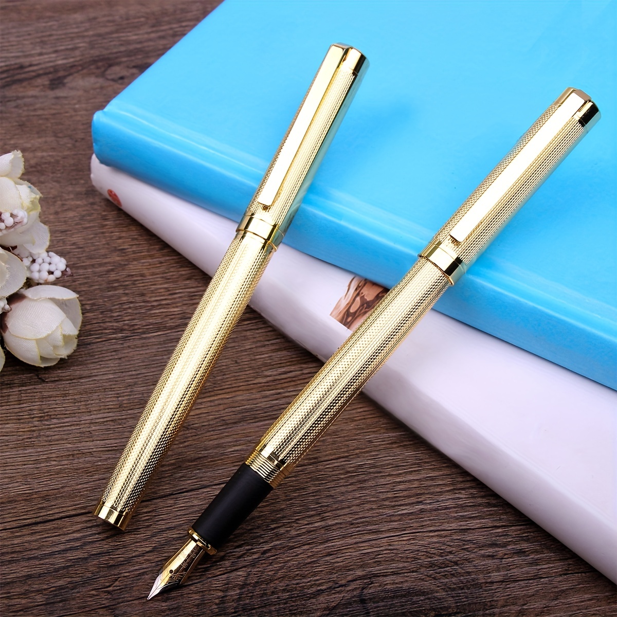 Cheericome Stylo à bille de luxe – Stylo professionnel, stylo pour journal,  parfait pour une écriture lisse et soyeuse, avec coffret cadeau, joli