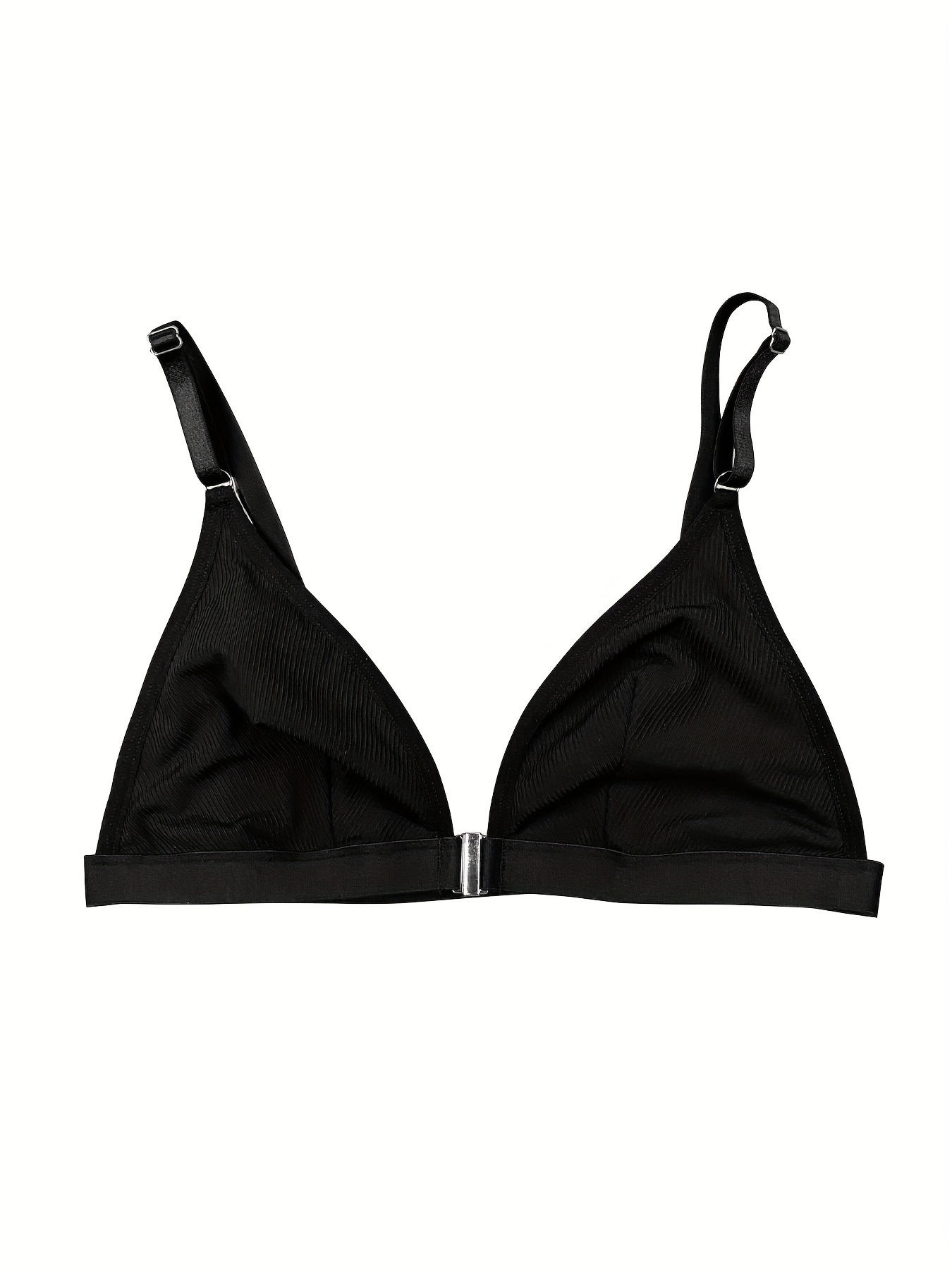 Front Buckle Wireless Bra Comfy Breathable Plunge Bra - Temu