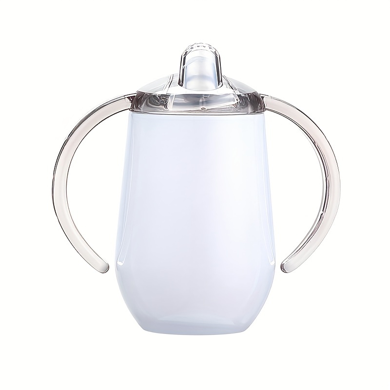 Stainless Steel Sippy Cup With Double Handles Egg Shaped - Temu