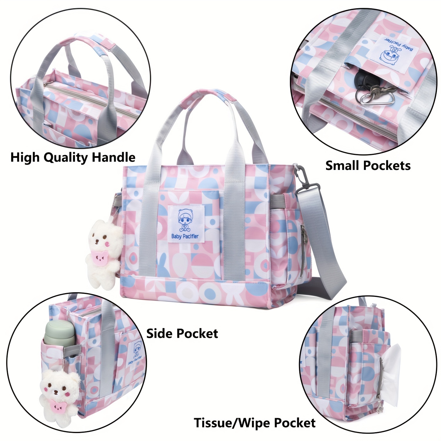 Cute Multifunctional Baby Diaper Bag For Labor & Delivery