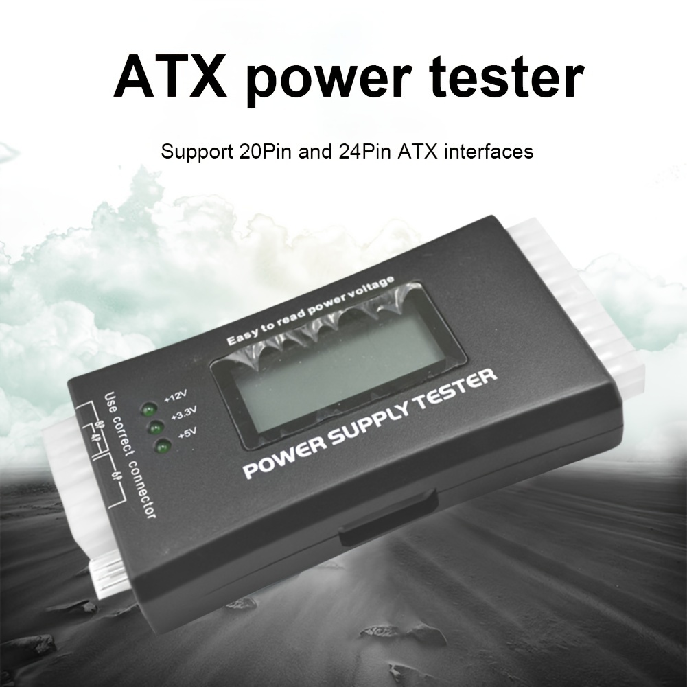 20/24 Pin PC ITX ATX BTX SATA Computer Power Supply Tester – Diy Cart