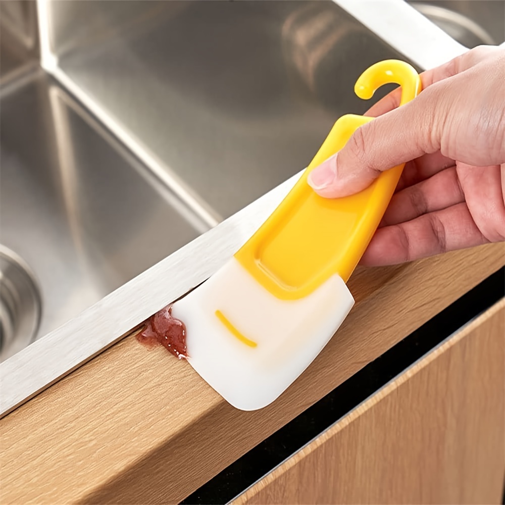 Non stick Silicone Pan Scraper Dish Cleaning Spatula - Temu