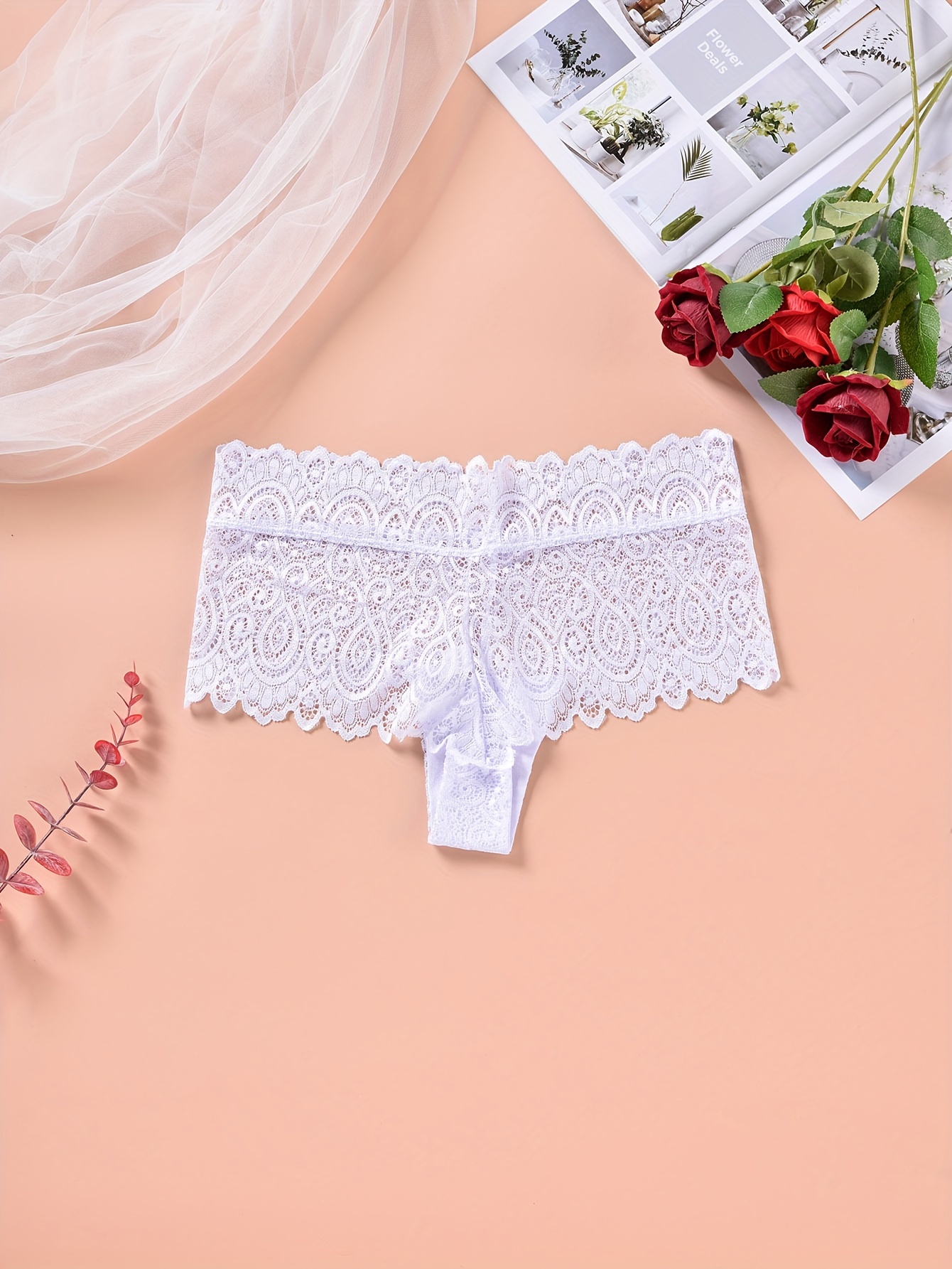 6 Pcs Flower Panty For Women