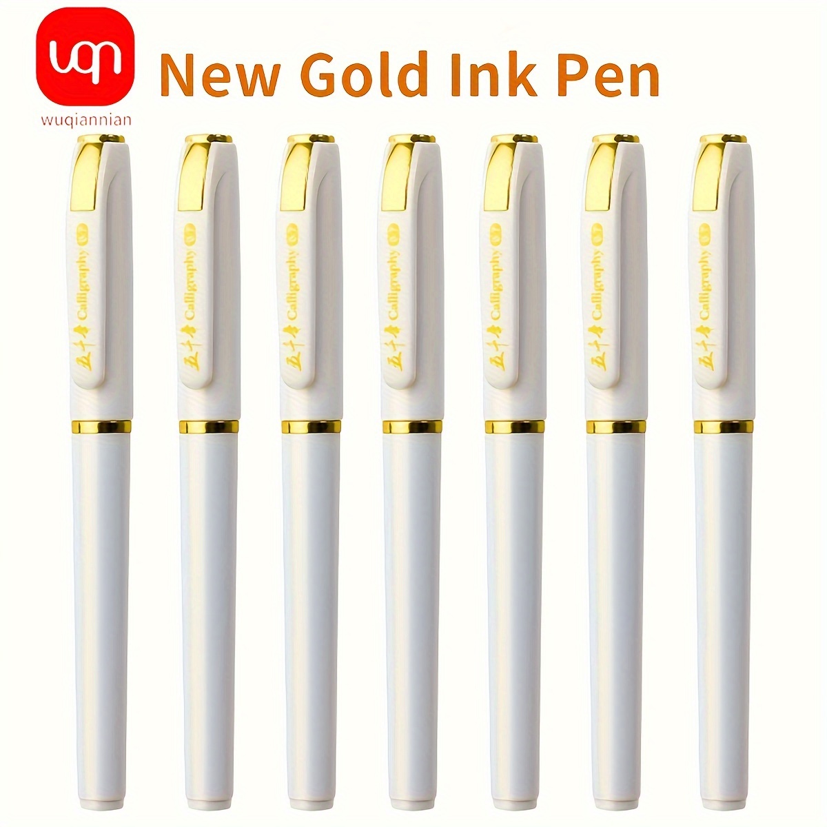 Sparkling Golden Ballpoint Pens Tip Sparkling Golden Ink - Temu