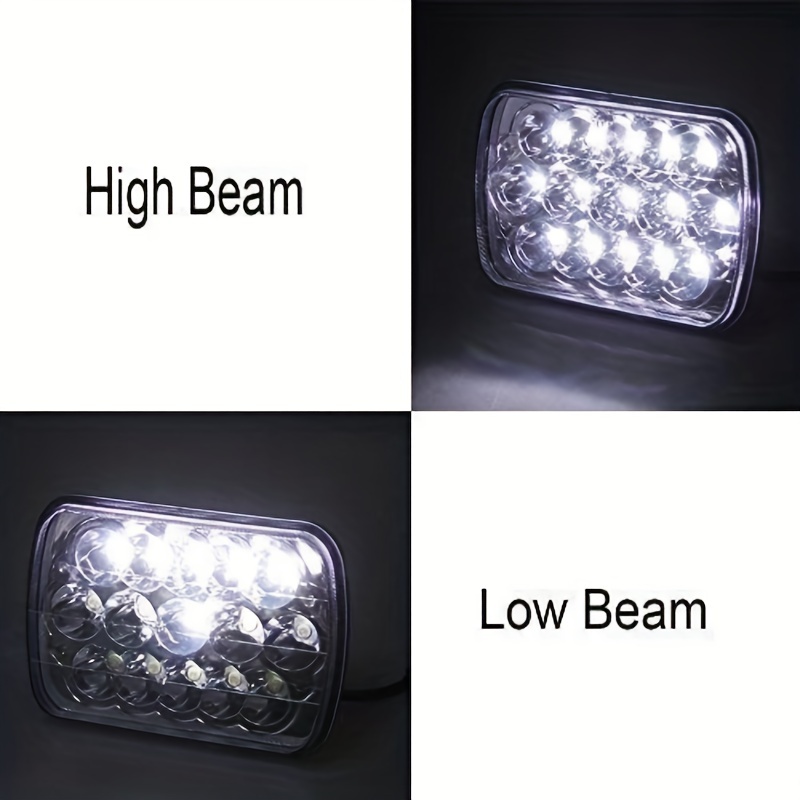 Led Headlights H6054 7x6 Headlamp Hi/low Sealed Beam - Temu