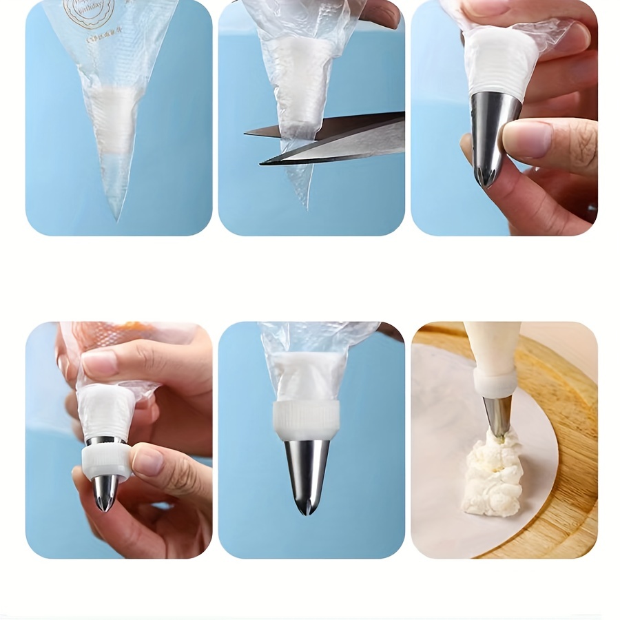 Tipless Piping Bags Set Disposable Piping Pastry Bag For - Temu