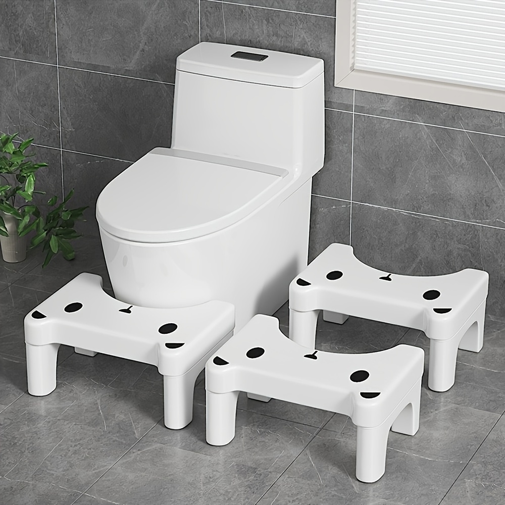 Toilet Stool, Household Stool, Cushion Thickened Foot Stool, Plastic Squat  Paddle Footstool, Foot Step, Toilet Poop Stool - Temu