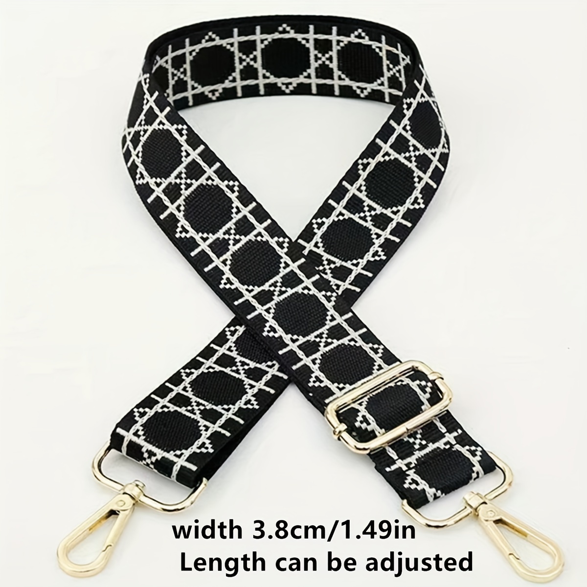 1pc Adjustable Wide Strap (3.8cm) Shoulder Bag Strap With