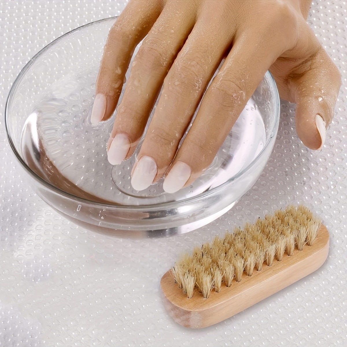 Doppelseitige Nagelbürste Aus Holz – Praktisch Für Die Hand- Und Nagelpflege