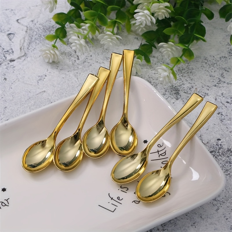 Mini Spoons in Gold, Set of 4