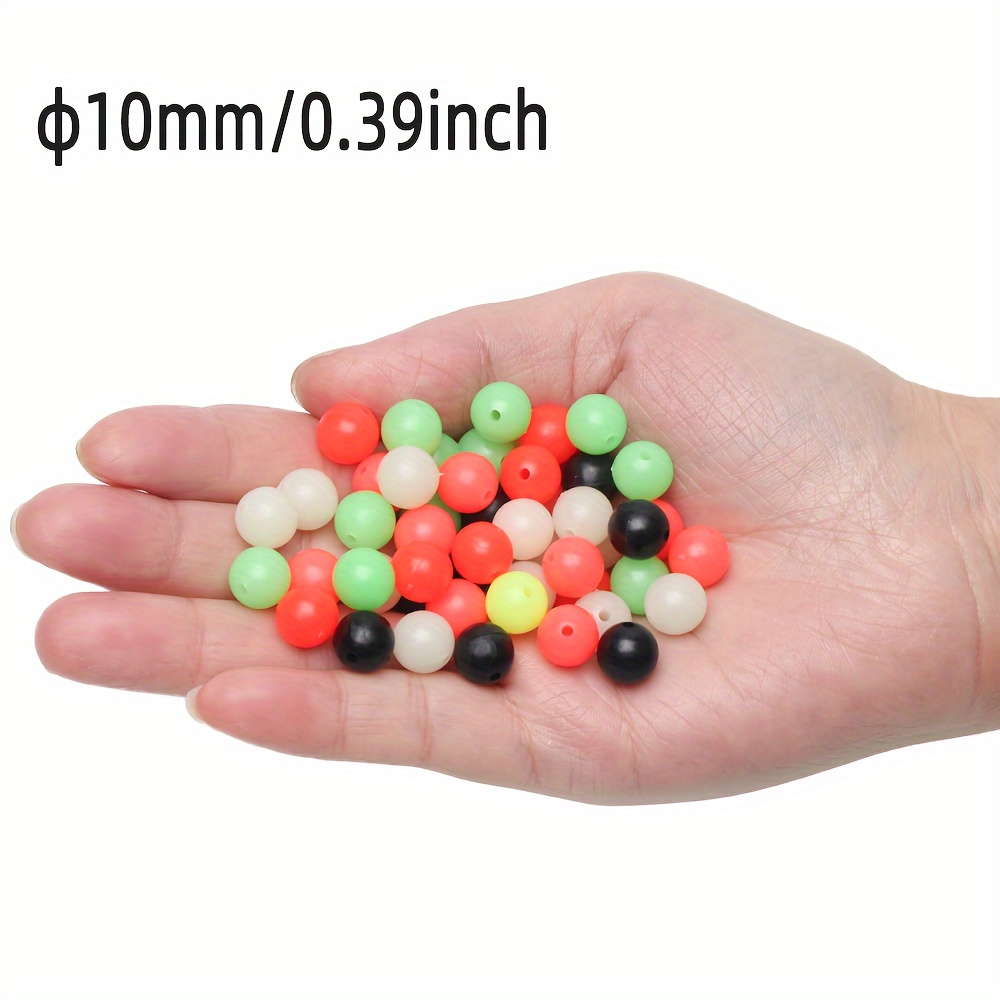 Mixed Color Fishing Beads Hard Plastic Round Beads For - Temu Canada