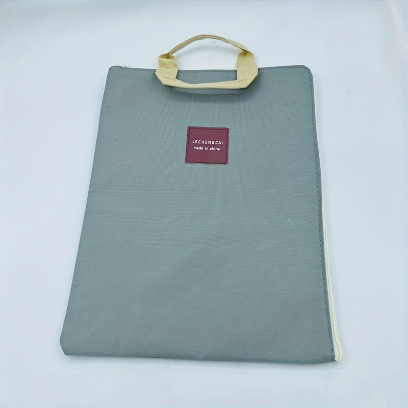Minimalist Zipper Document Storage Pouch Lightweight Bag For School & Work