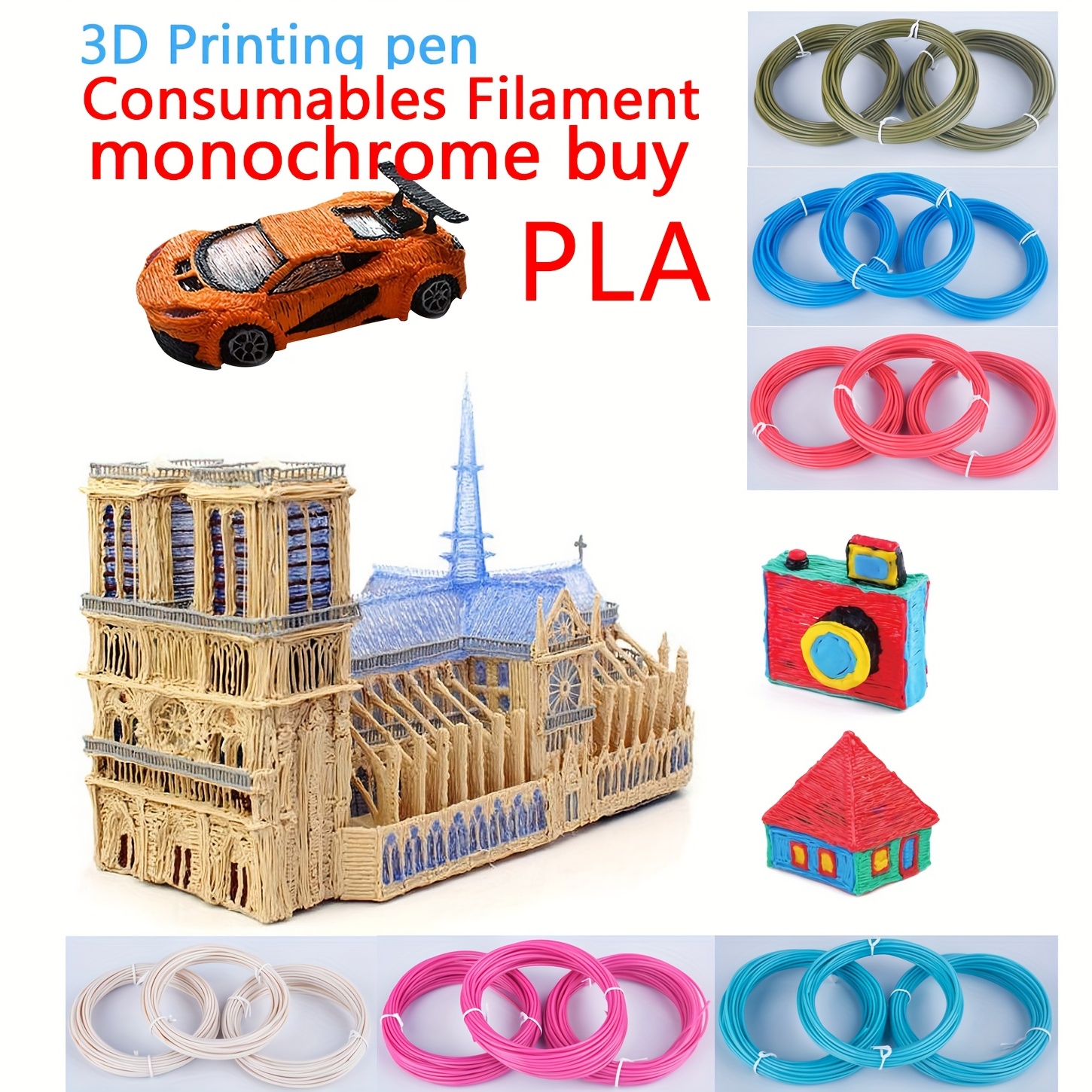 Filamento Speciale Per Penna Di Stampa 3D Filamento Trasparente Speciale;  Filamento 3D Creativo Fai-da-te, Regalo Per Bambini - Temu Italy