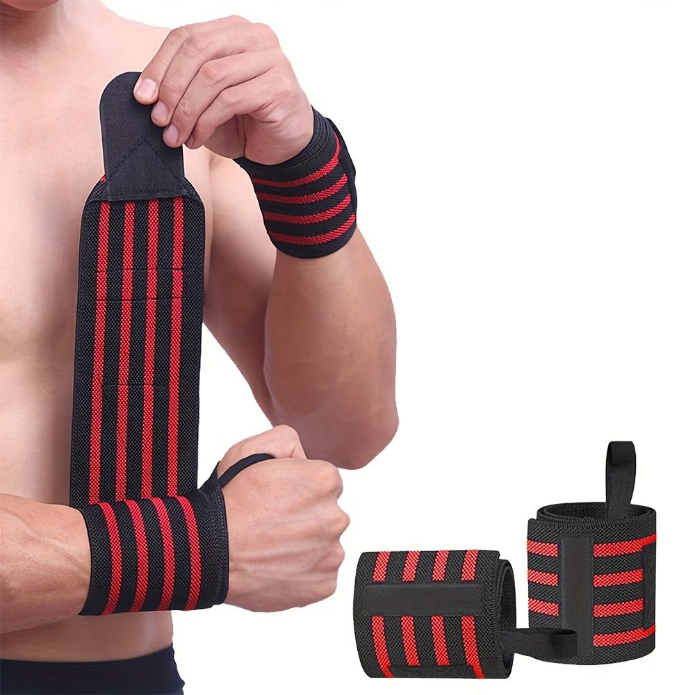 Wrist Band Support 1 Pair with Thump Loop Strap for Gym Power Lifting Heavy Workout Wrist Supporter Both Hand Gym Accessories for Men & Women