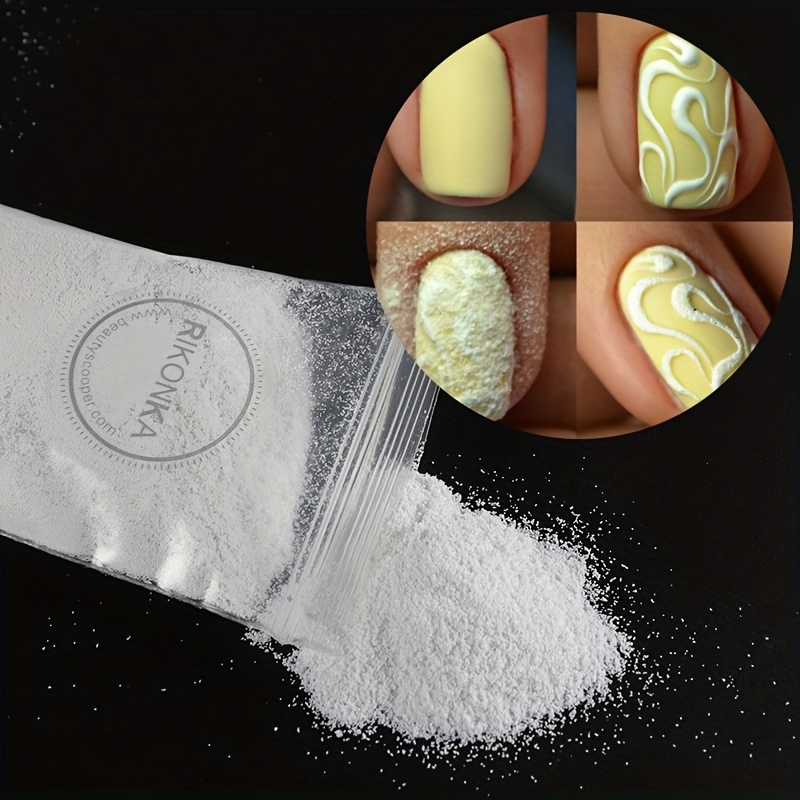Nail Glitter Sugar Powder balck White Pigment Powder fine - Temu