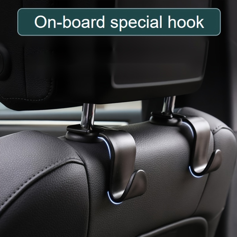 2pcs Car Seat Back Hooks, Universal Vehicle Seat Hook Hanger, Car
